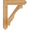 Ekena Millwork Balboa Arts & Crafts Rough Sawn Bracket, Western Red Cedar, 6"W x 32"D x 40"H BKT06X32X40BOA03RWR - alternate 2
